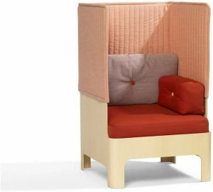 Blå Station Кресло из ткани с высокой спинкой Koja S51h