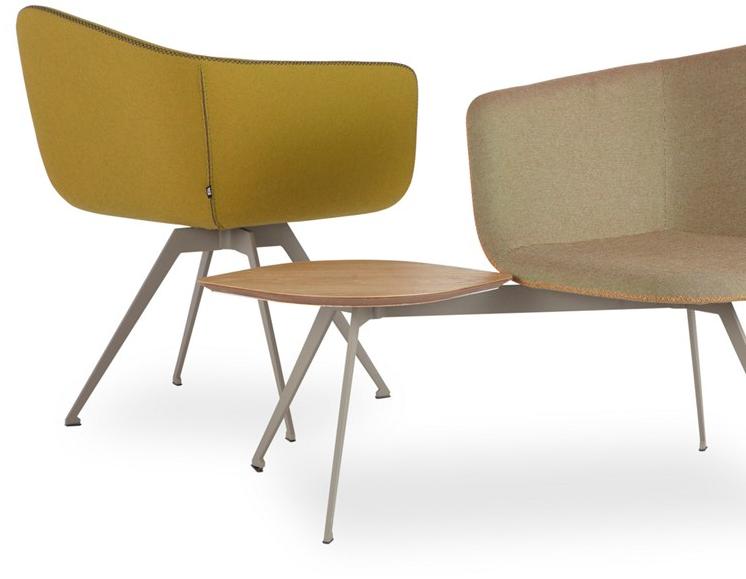 B&T Design Вращающееся кресло из ткани Domino sun-id-1492802 - Вид №4