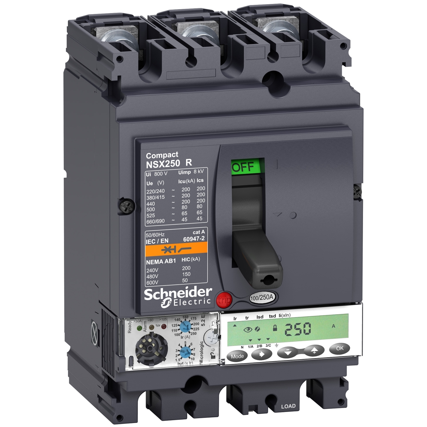 LV433518 Силовой автомат NSX, 200кА, 3P, 100А Schneider Electric Compact 