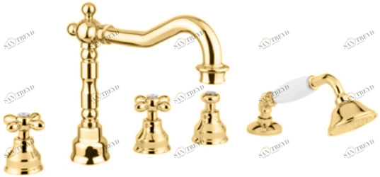 Смеситель MIGLIORE Princeton Plus ML.PRP-8080.DO для ванны/душа - золото 
