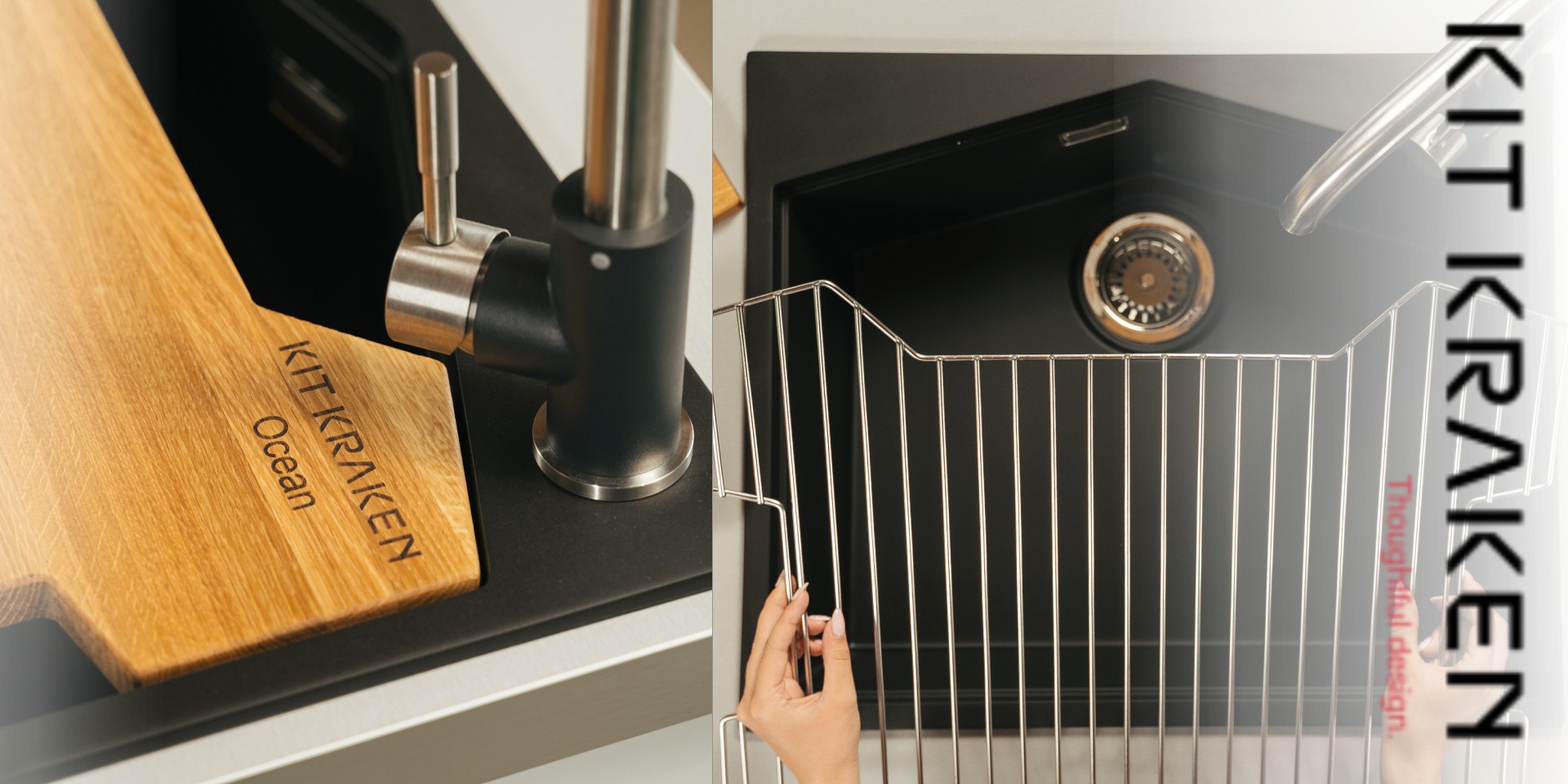 Кухонная мойка Kit Kraken Ocean White  - Вид №8