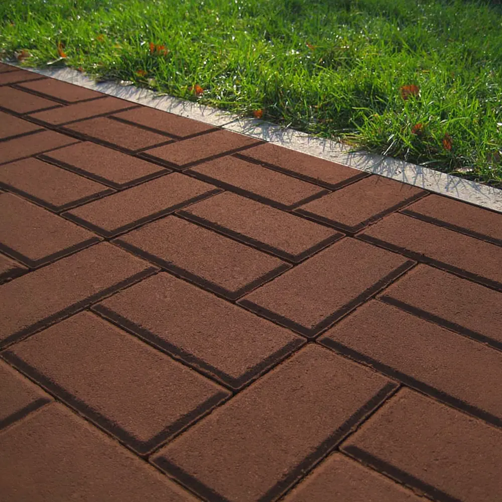 Плитка тротуарная Призма 200x100x50 мм цвет красный 83111589 STLM-2099556 Santreyd  - Вид №2