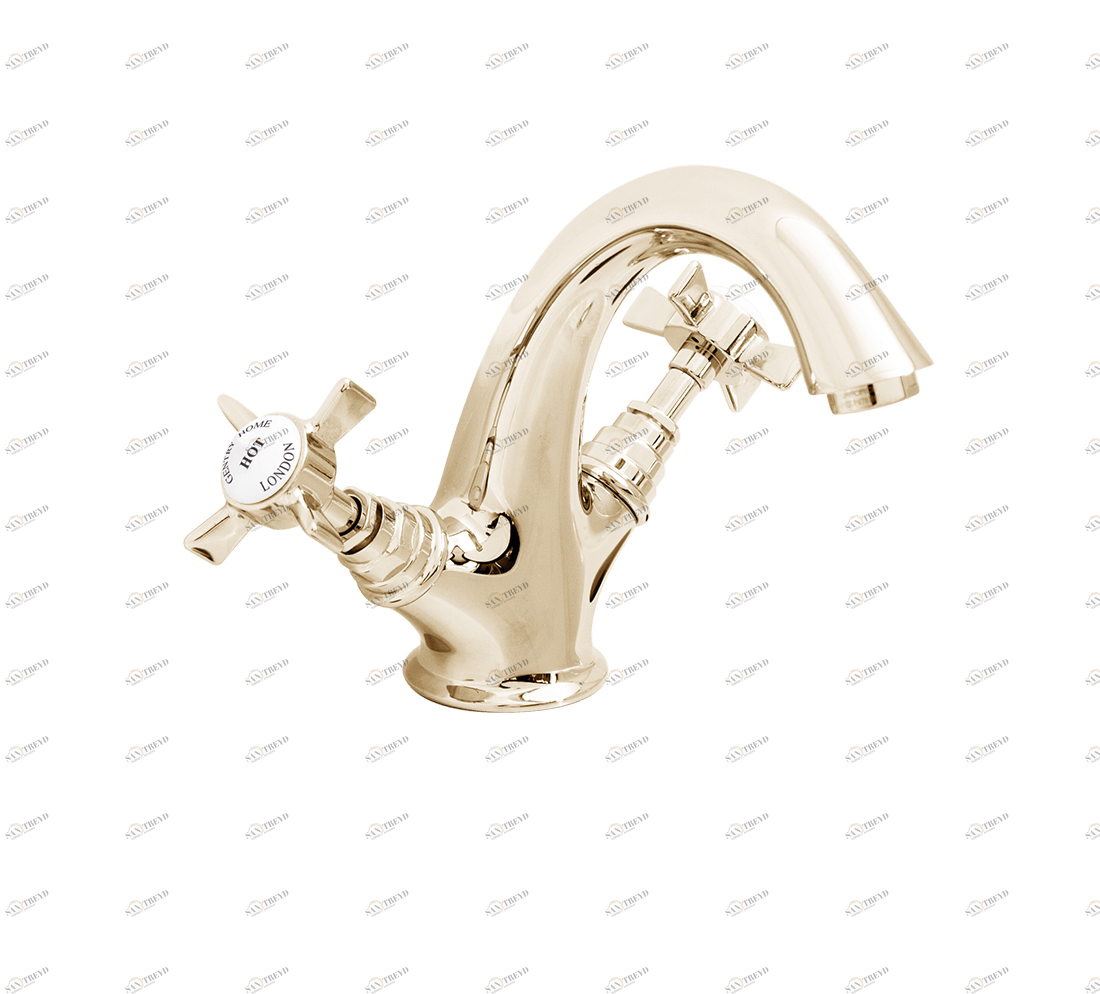 Gentry Home Смеситель для раковины Style на три отверстия с всплывающей пастой Ascot Incalux GH101890 