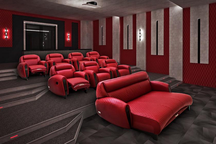 Tonino Lamborghini Casa Мягкое кожаное кресло для домашнего кинотеатра Imola sun-id-1396749 - Вид №4