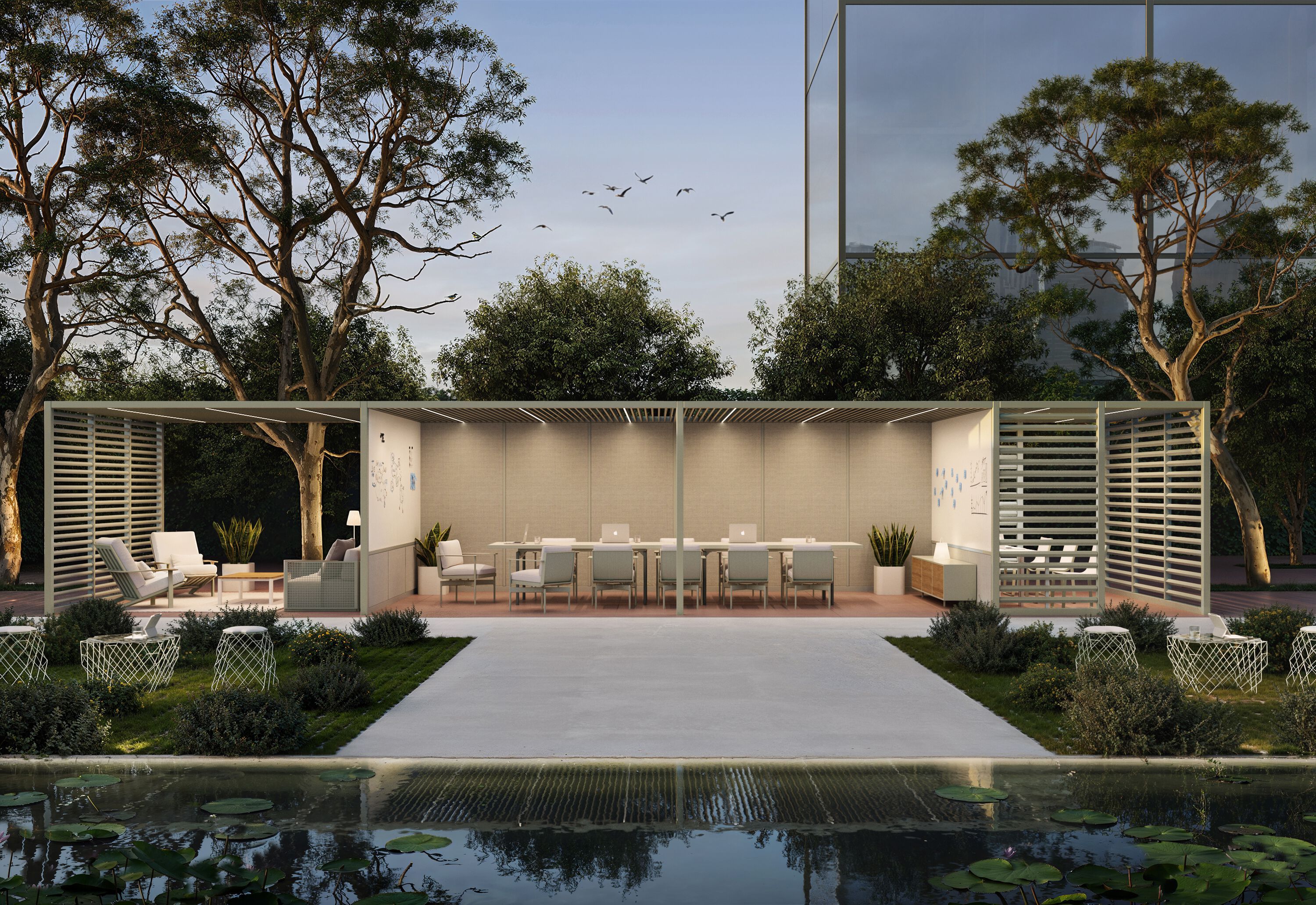 Пергола из алюминия и дерева GANDIABLASCO FLEX ARCH-00069692 - Вид №1