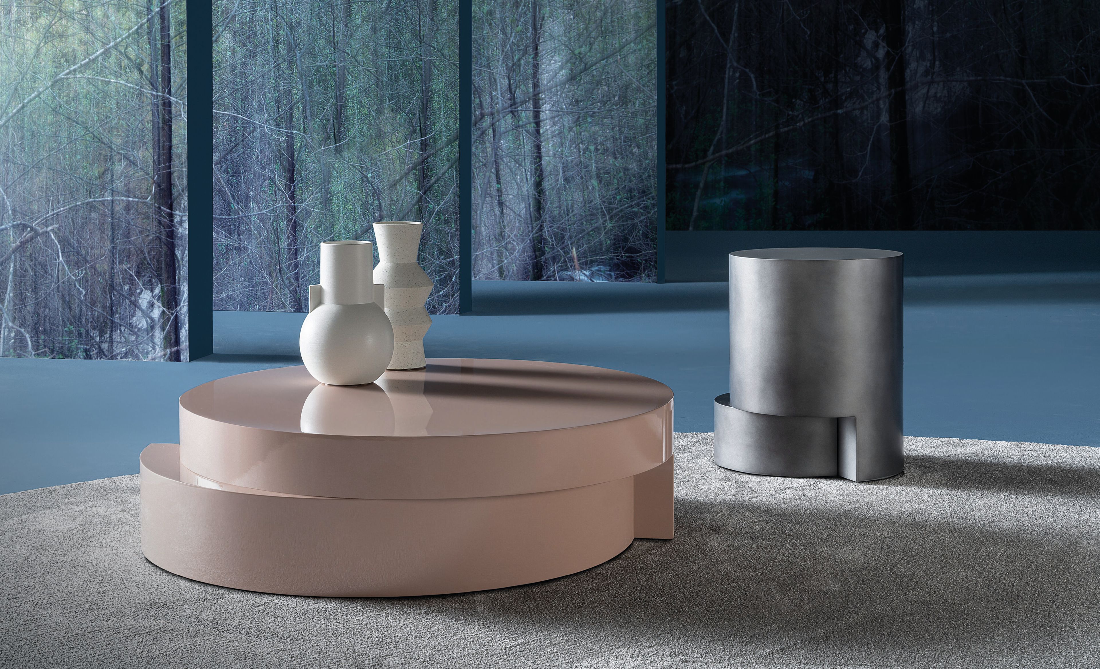 МДФ круглый низкий журнальный столик Casamilano TITO ARCH-00101812 - Вид №1