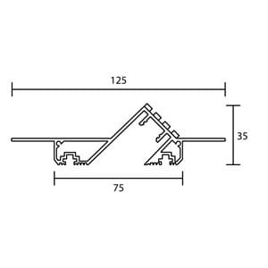 Алюминиевый линейный профиль освещения Ghidini Lighting LINEAR 24WW ARCH-00135581 - Вид №2