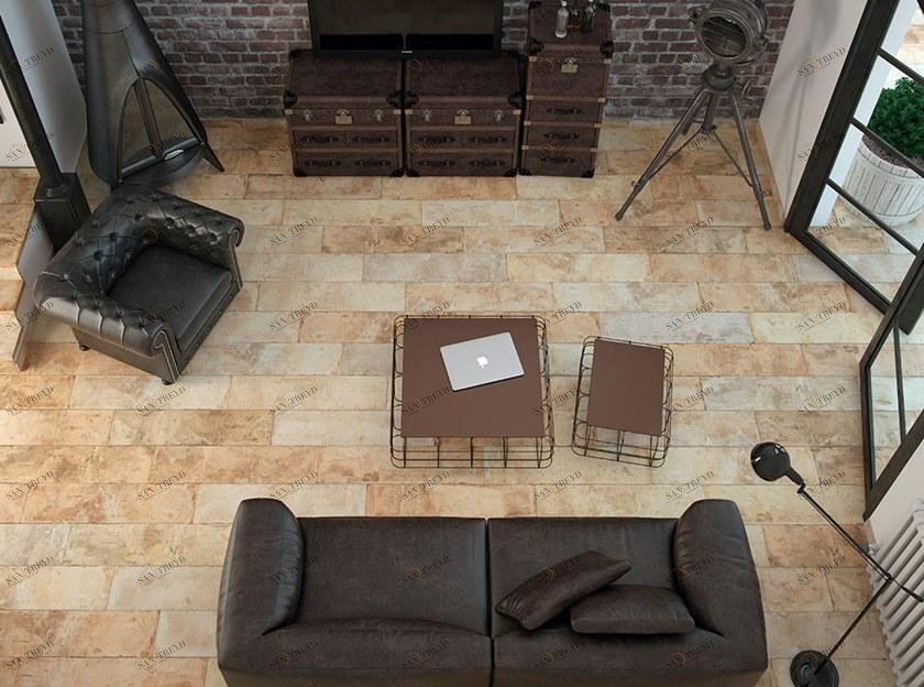 Aparici Настенная / напольная плитка из керамогранита с эффектом терракоты Terre sun-id-1431541