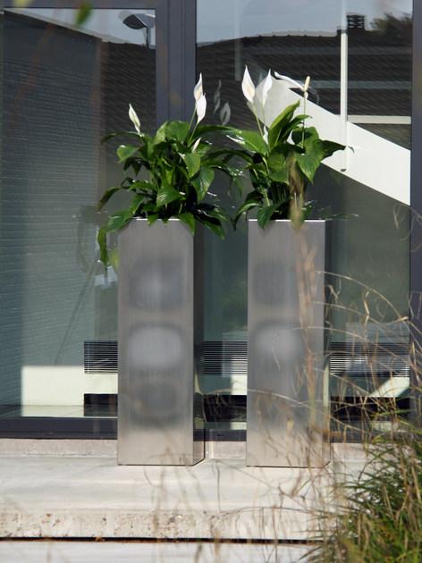 FueraDentro Высокий садовый горшок из нержавеющей стали Cima sun-id-1458448 - Вид №5