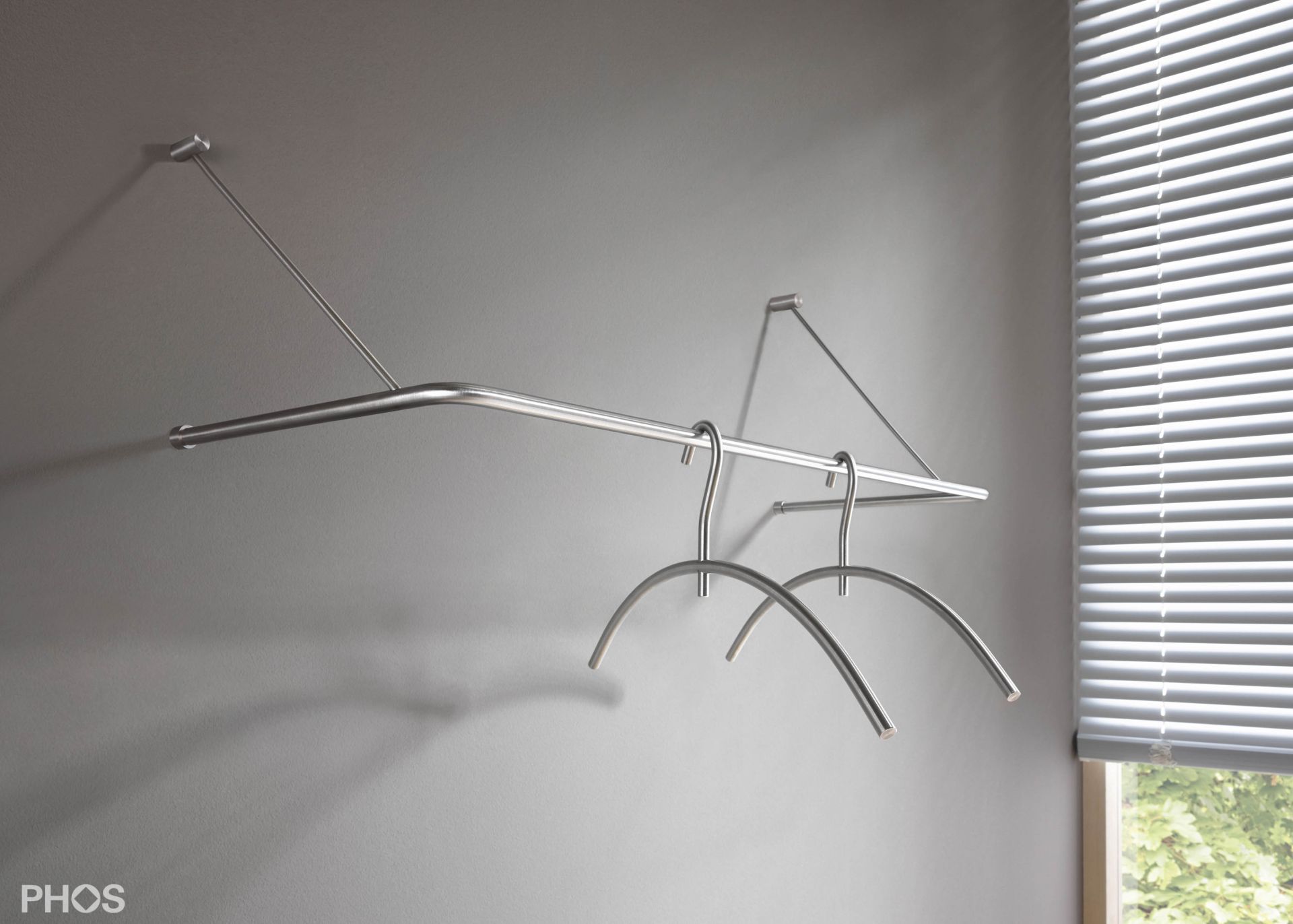 GU1-1000 П-образная вешалка, 1 панель, ширина 100 см PHOS  - Вид №2