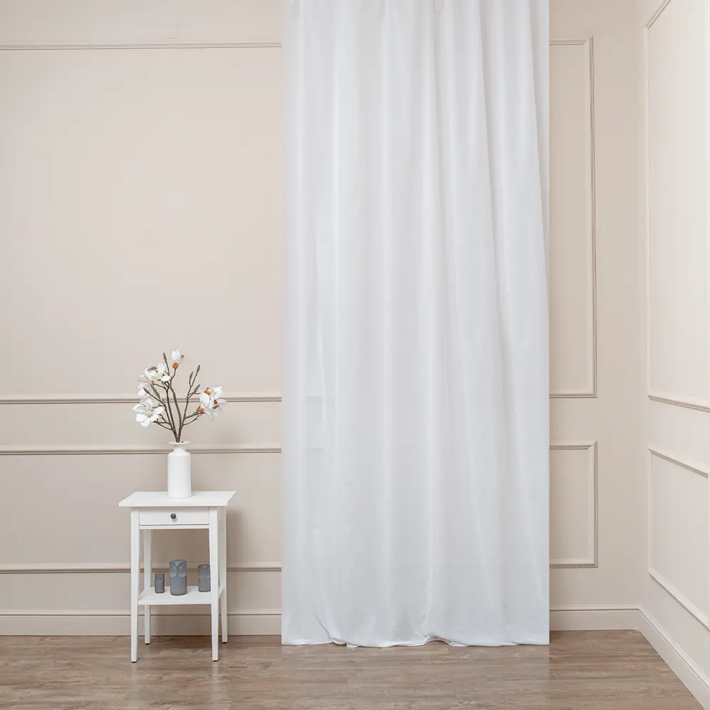 Тюль Batist2 320 см однотонная цвет белый TEX REPUBLIC STLM-2192997