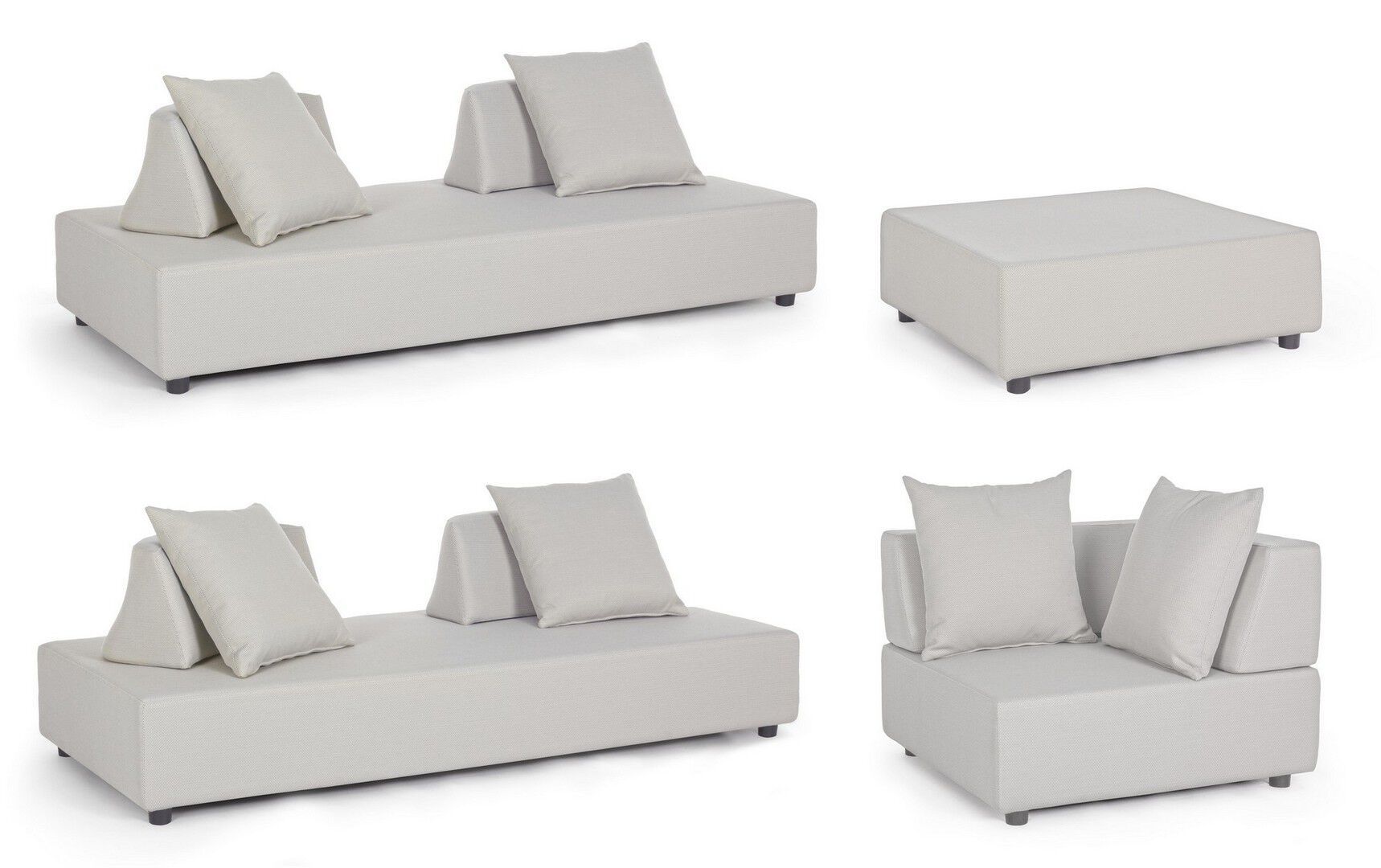 Угловой садовый диван из ткани BIZZOTTO Piper ARCH-00131947 - Вид №6