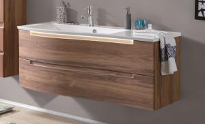 WUA36121SR(676/180) Puris Purefaction, тумба под раковину (2 ящика) 1200 мм правая, цвет дуб чарлстон