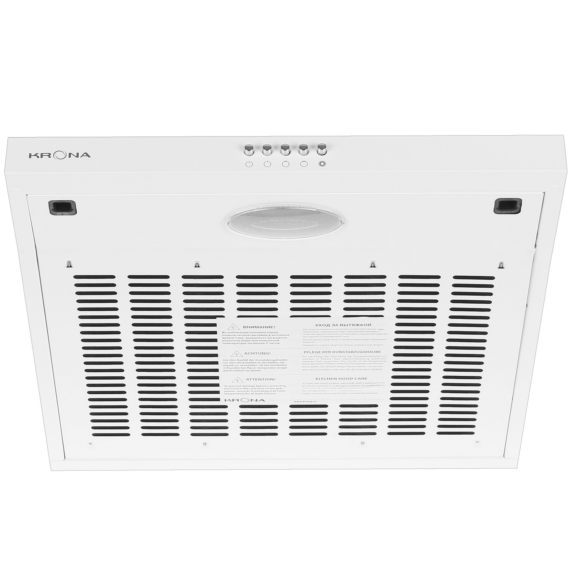 8191689 Вытяжка подвесная KRONA ERMINA 500 white PB белый STDN-0098330 - Вид №1
