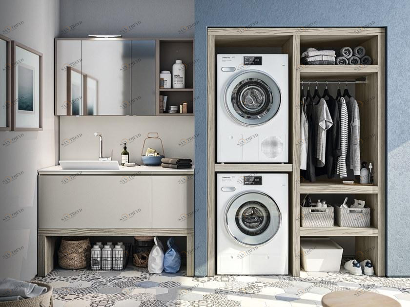 Cerasa Модульный шкаф для стирки с раковиной Regola sun-id-1433902