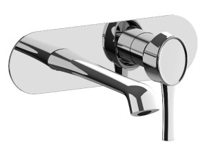 Настенный смеситель для раковины с пластиной