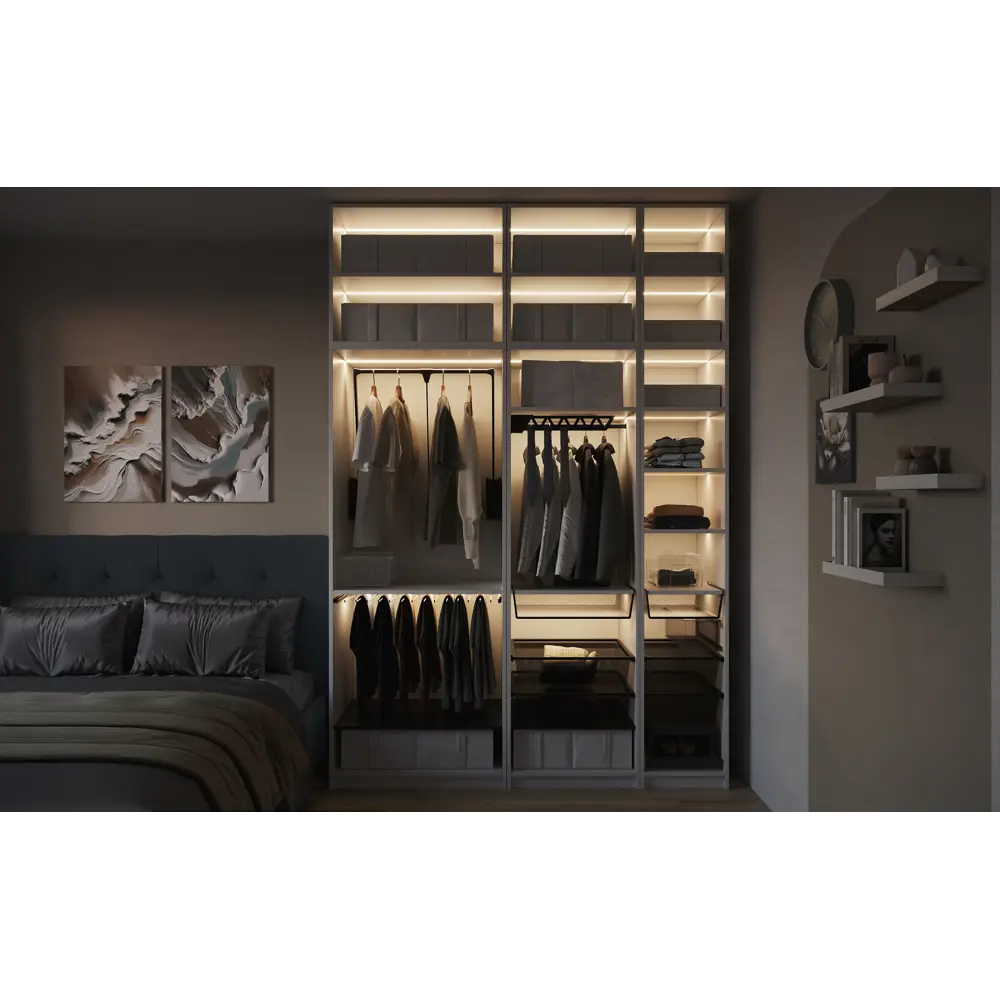 Полка для шкафа Лион 80x54.5 см KONSENSA МДФ цвет черный STLM-2184453 - Вид №10