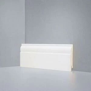 Плинтус Deartio Universal Кремовый, Мдф U 104-80 9010 МДФ+эмаль 2050х80 мм.