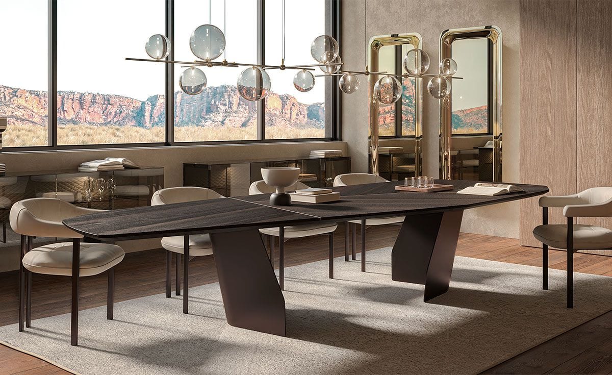 Деревянный стол для гостиной со скульптурным основанием Cattelan italia Senator ARCH-00093530 - Вид №2