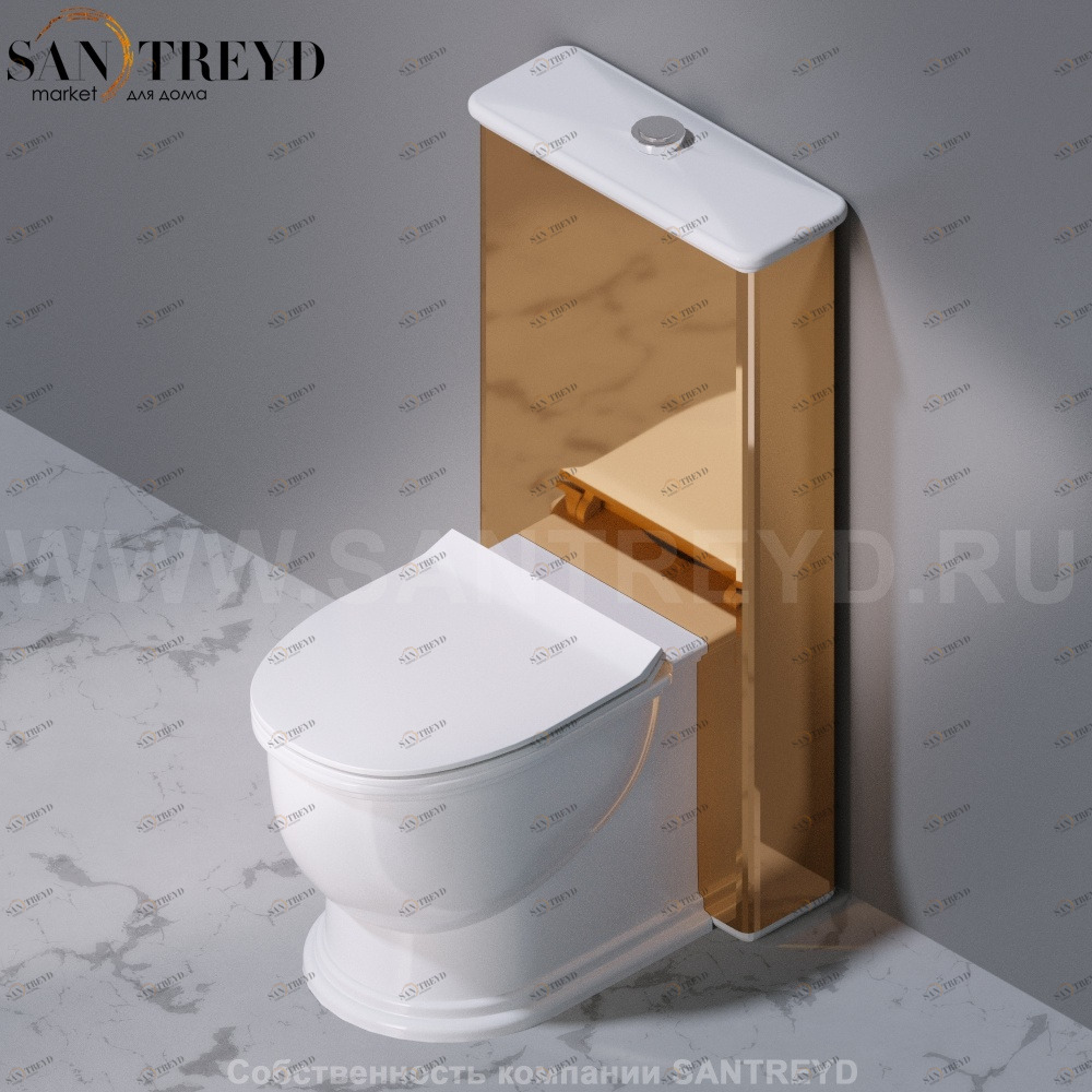 C305250 Компакт унитаз с бачком Золотистый A. e T. Italia PRINCESS Италия AeT ITALIA