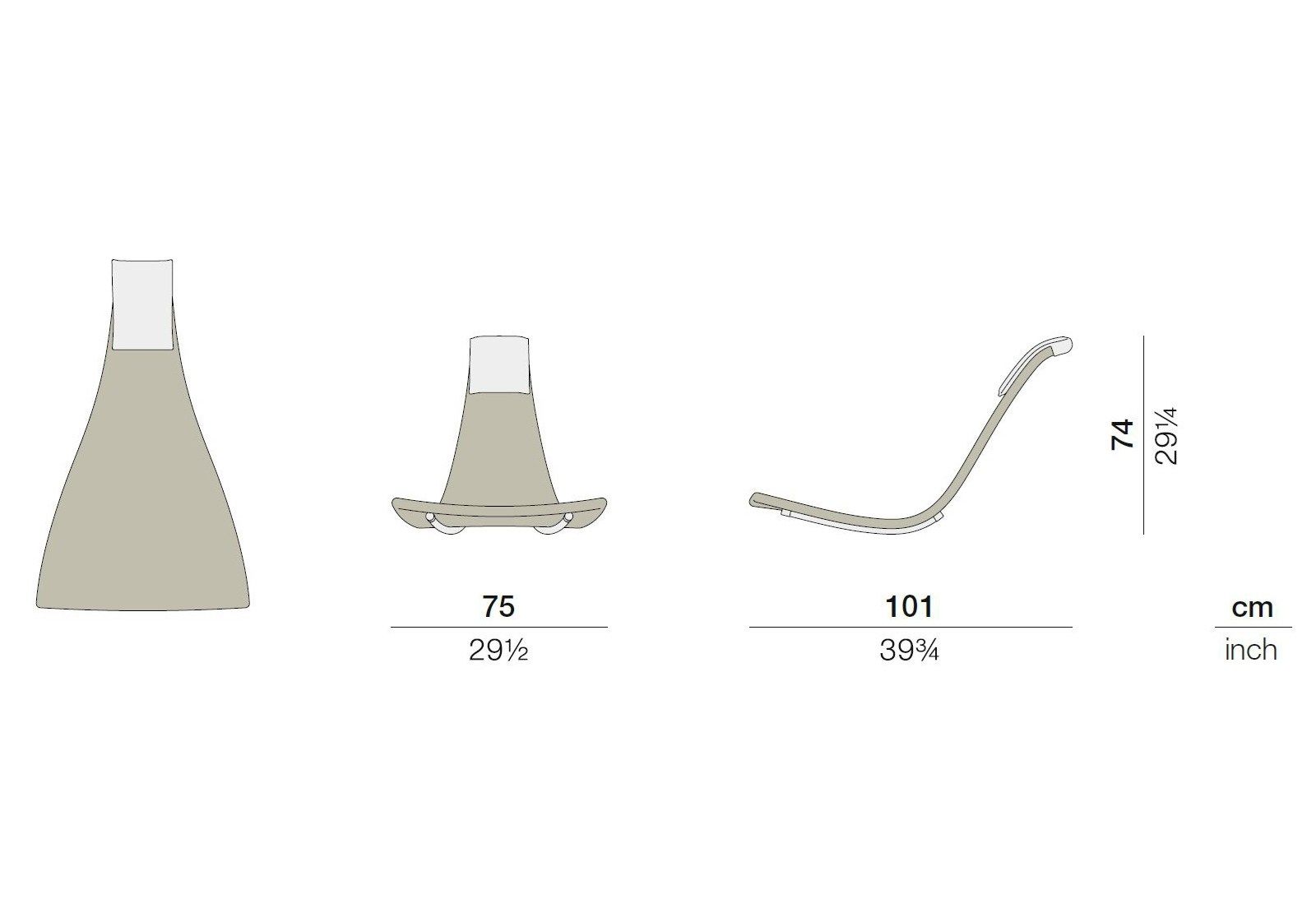 Кресло-качалка из синтетического волокна DEDON FEDRO ARCH-00110180 - Вид №2