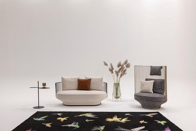 Wittmann 2-местный тканевый диван Paradise bird sun-id-1466999 - Вид №3