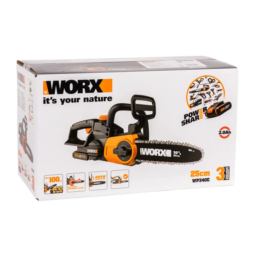 Аккумуляторная пила WORX WP340E 20В с автоматической смазкой 82600066 STLM-0031097 - Вид №12