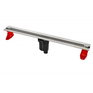 90046762 Желоб Super Slim 700 матовый хром S-сифон D50/105 H50 вертикальный STLM-0093963 BERGES