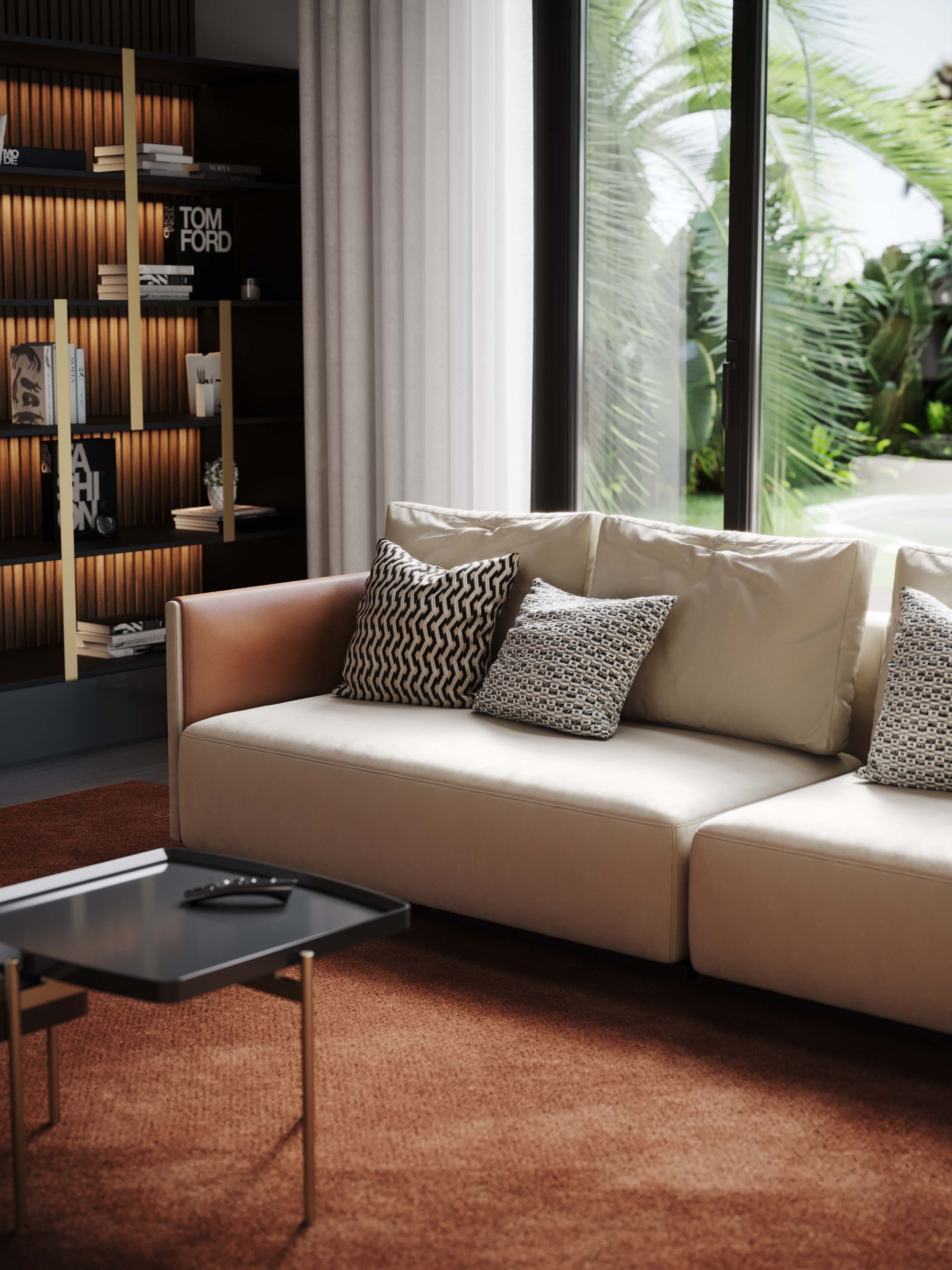 Бархатный угловой диван Stylish Club His &amp ARCH-00138156 - Вид №22