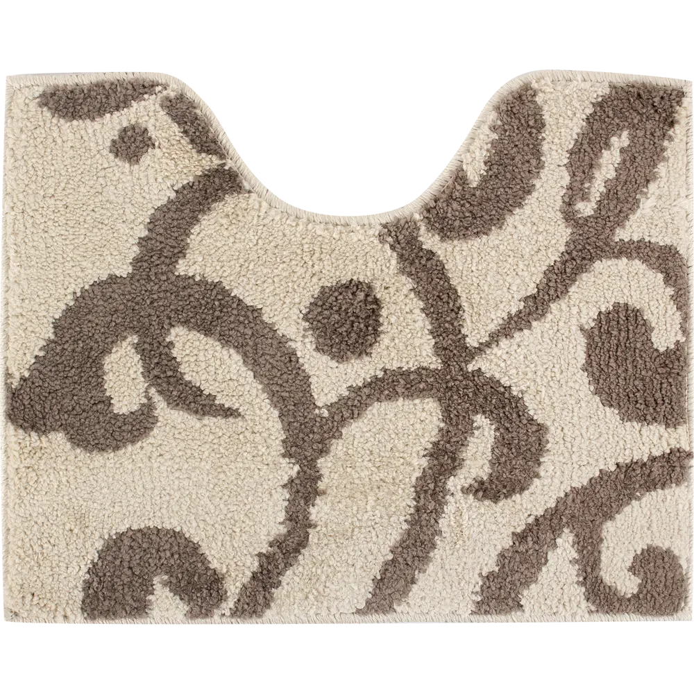 Коврик для туалета Mr Penguin Узоры, 40х50 см, микрофибра, цвет коричневый STLM-2048066