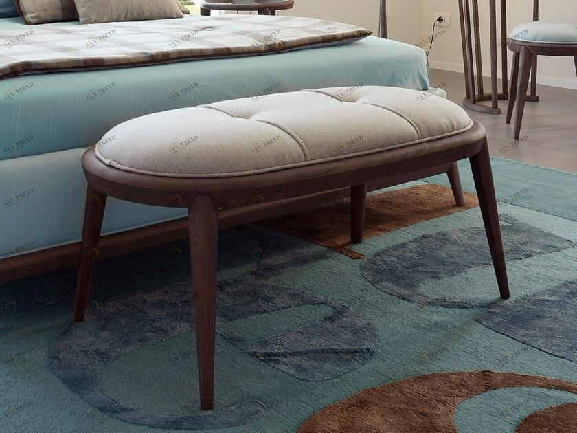 VOLPI Мягкая скамья из ткани Contemporary living 4bpl-004-pas