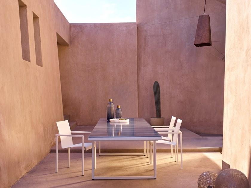 TRIBÙ Прямоугольный стол из вулканического камня Nox 02252/02254 - Вид №1