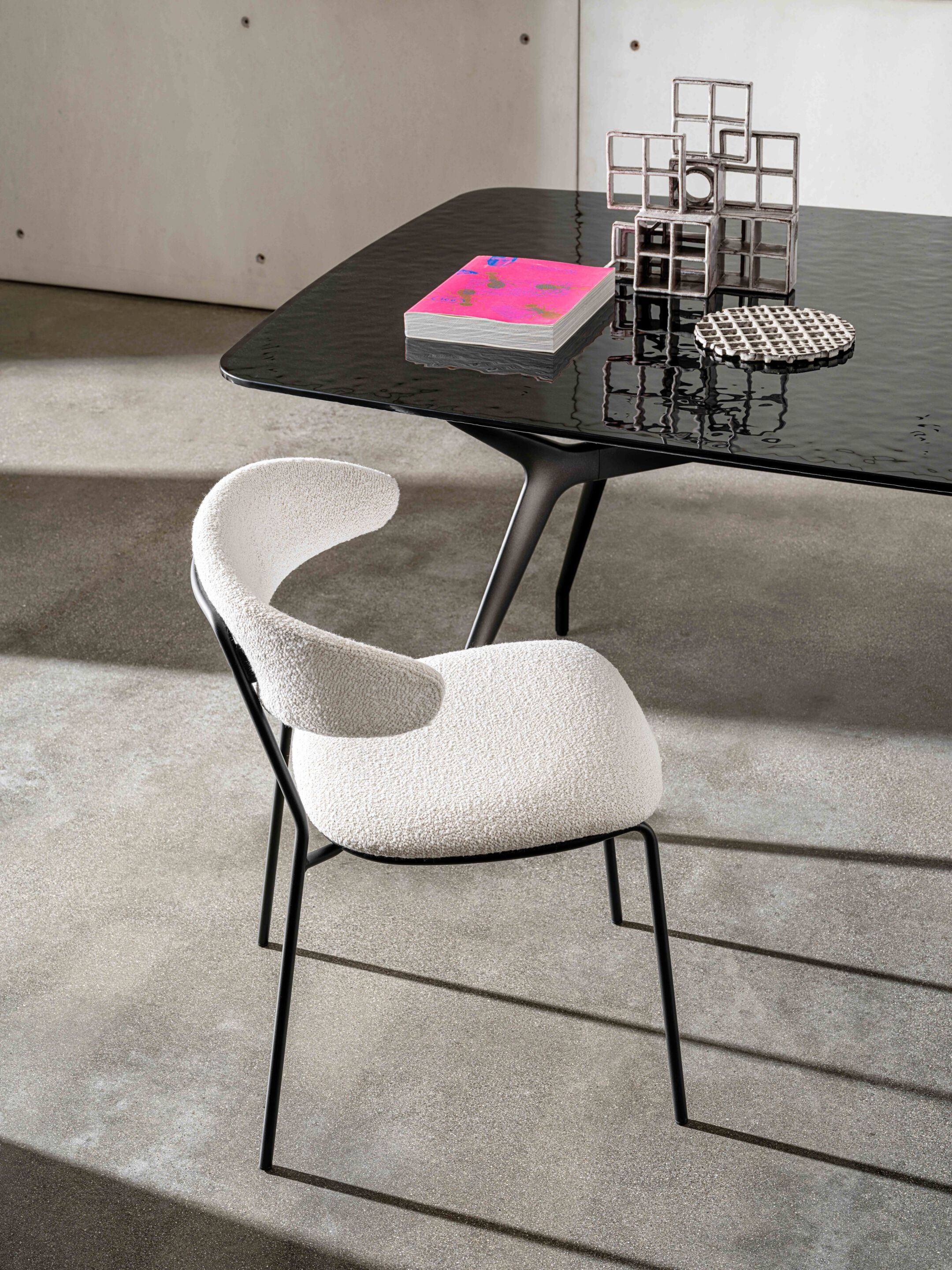 Выдвижной обеденный стол из алюминия и стекла Sovet Italia Arkos ARCH-00132049 - Вид №2