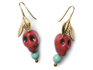 Серьги из фарфора