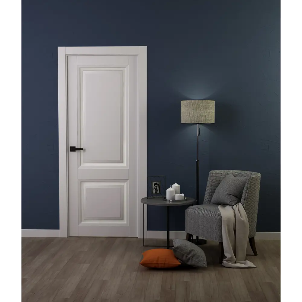 Дверь межкомнатная глухая Аурум 2 эмаль белый 2200x800 мм BELWOODDOORS STLM-2181517 - Вид №2