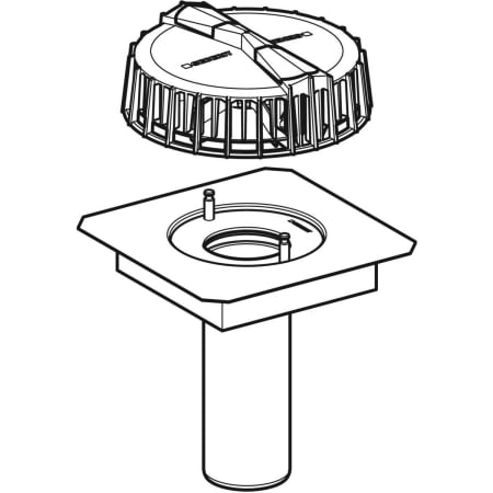 359.100.00.1 Воронка Geberit Pluvia с соединительным фартуком для желобов Geberit  - Вид №1