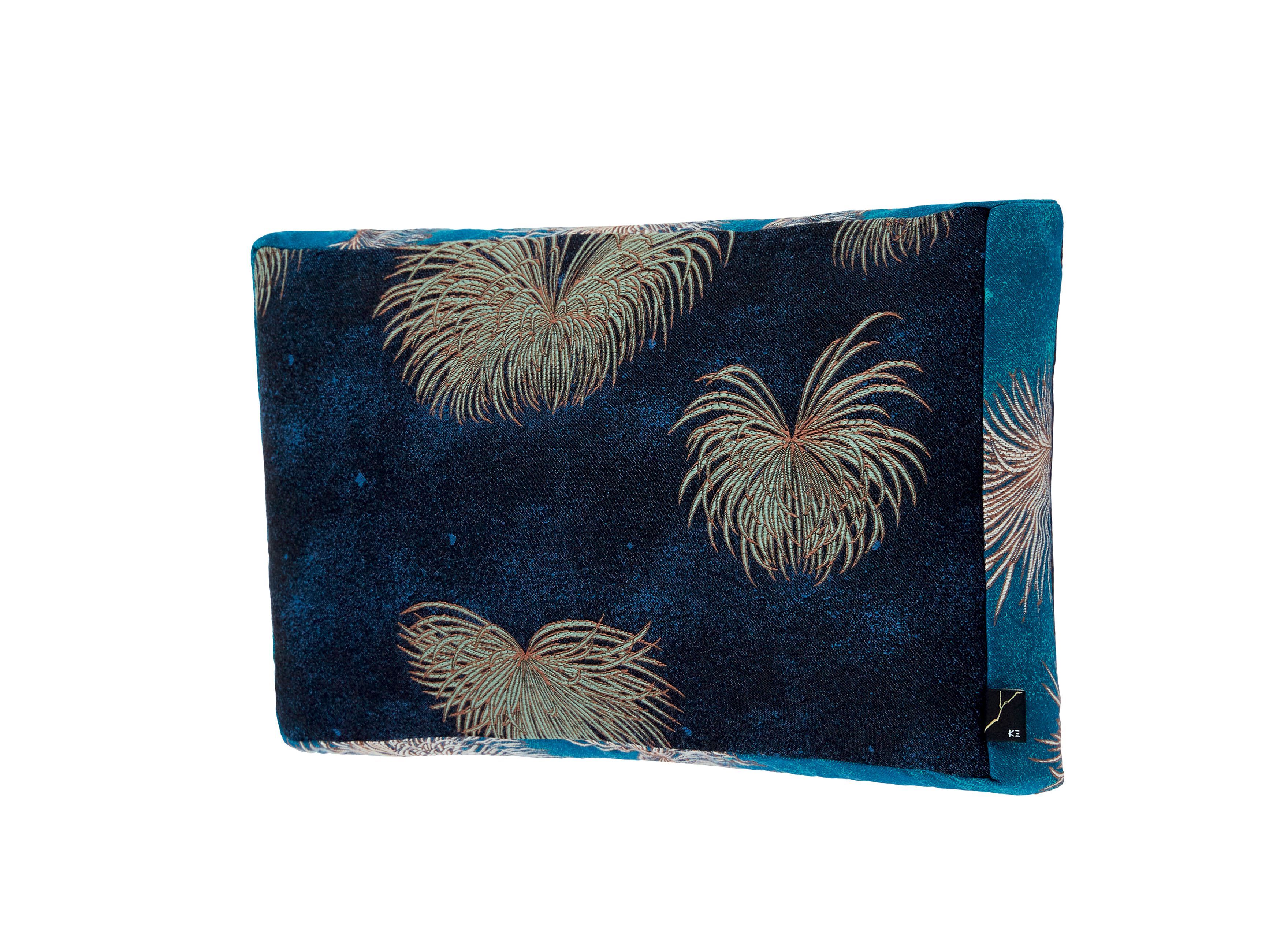 Прямоугольная подушка с цветочным рисунком K-3 Shogun Blue ARCH-00094937