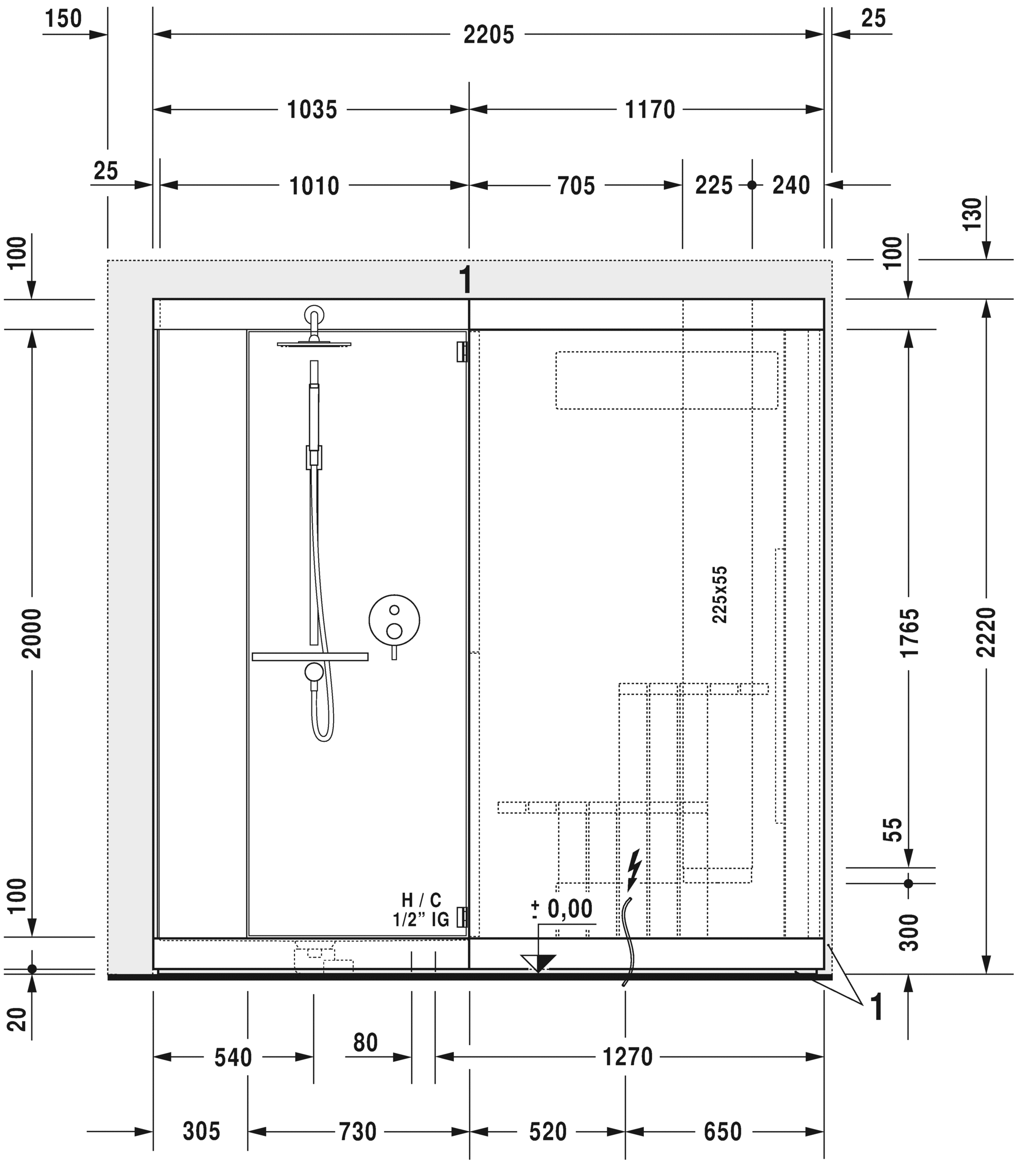 750322002011001 Сауна Inipi Ama, пристенный и угловой вариант Inipi #7503 2350 x 2205 x 2220 мм
Исполнение: белый глянцевый (декор) Белый глянцевый декор Duravit  - Вид №7