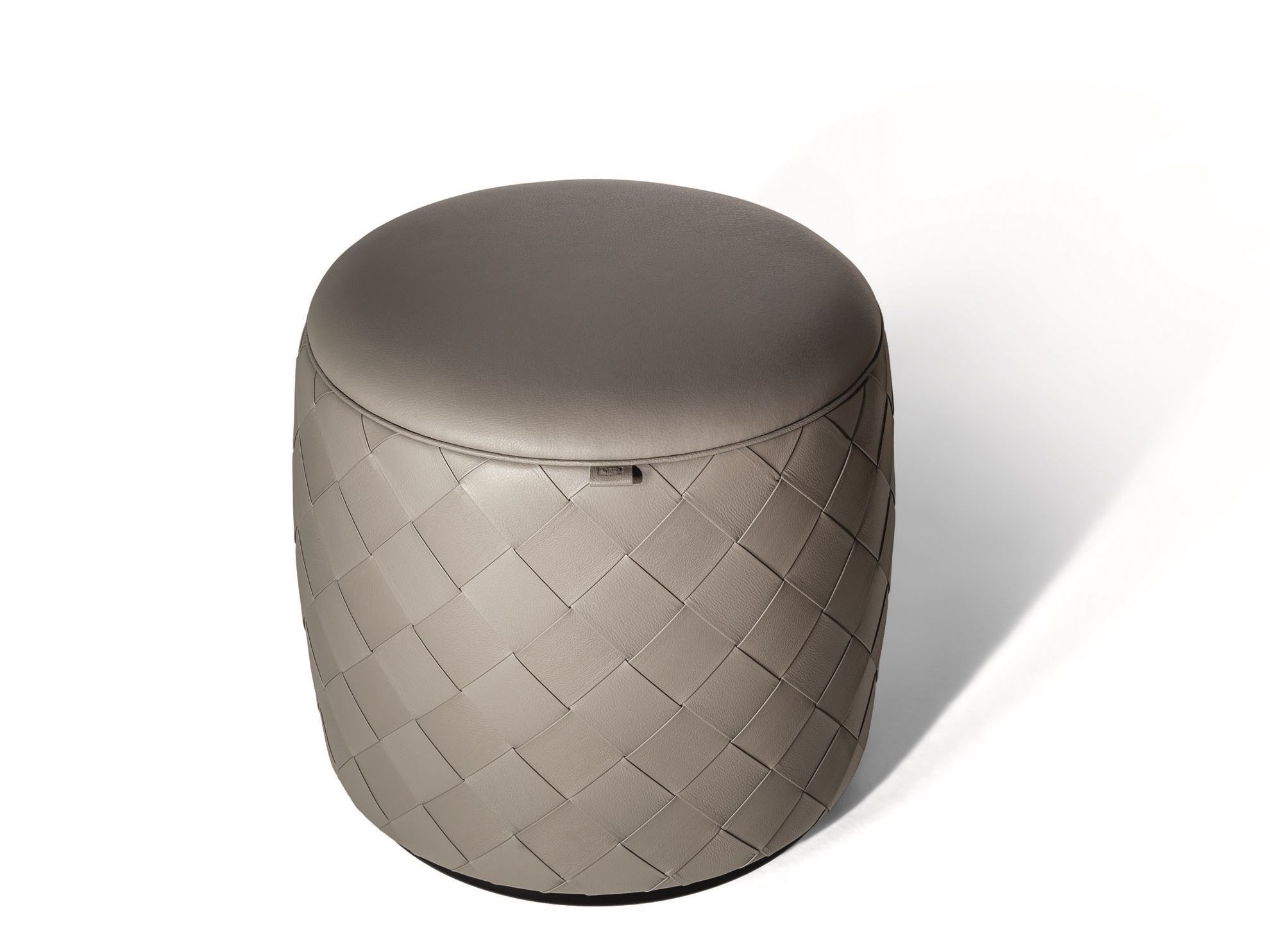 Круглый кожаный пуф Poltrona Frau коллекция-мебель и аксессуары ARCH-00127312 - Вид №4