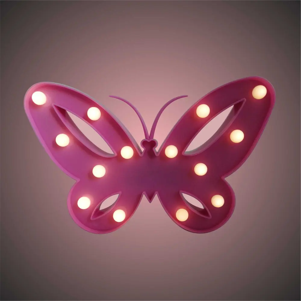 Ночник светодиодный детский «Бабочка» на батарейках, с выключателем APEYRON STLM-2121915 - Вид №1