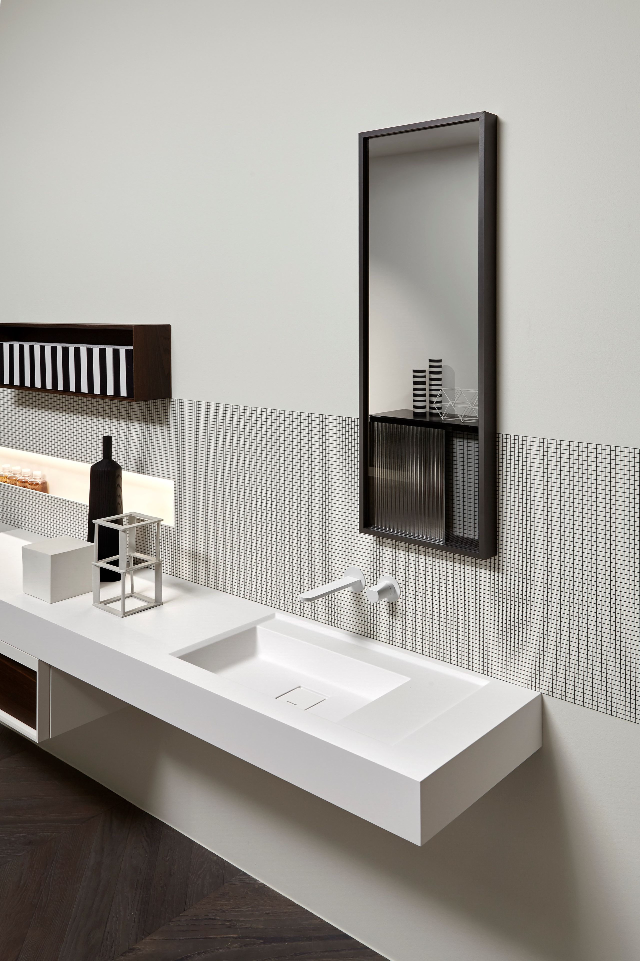 Прямоугольная раковина Flumood® с столешницей Antoniolupi Bemade ARCH-00056919 - Вид №1