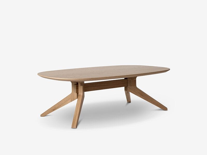 Овальный журнальный столик из грецкого ореха Case Cross ARCH-00060300