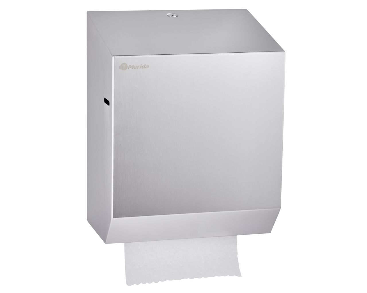 CSM303 STELLA AUTOMATIC MAXI механический диспенсер для бумажных полотенец в рулонах, матовая сталь Merida  - Вид №4