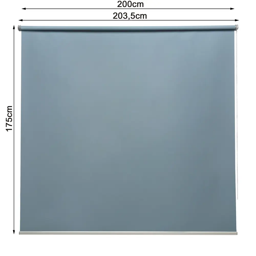 INSPIRE Belem - Рулонная штора блэкаут серо-синяя для полного затемнения 82689377 STLM-0034086 - Вид №2