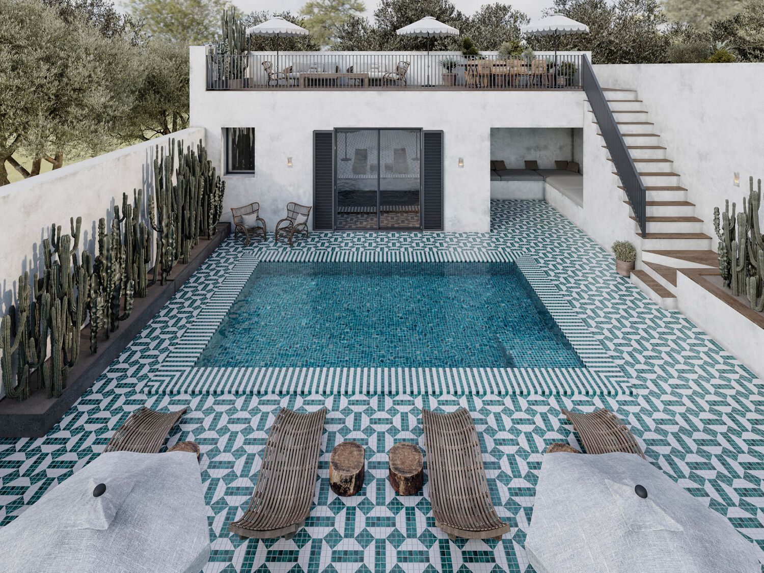 Внутренняя и наружная стеклянная мозаика Onix Icon Modular ARCH-00085834 - Вид №2