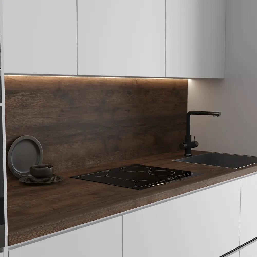 Столешница KONSENSA Самдал 80x240x3.8 см ДСП цвет коричневый 89452040 STLM-2021732 ДСП Постформинг - Вид №4