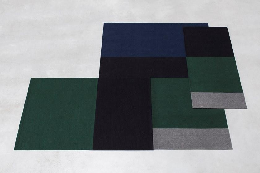 valerie_objects Прямоугольный коврик ручной работы из шерсти в полоску  V7018055s/m/l  - Вид №5