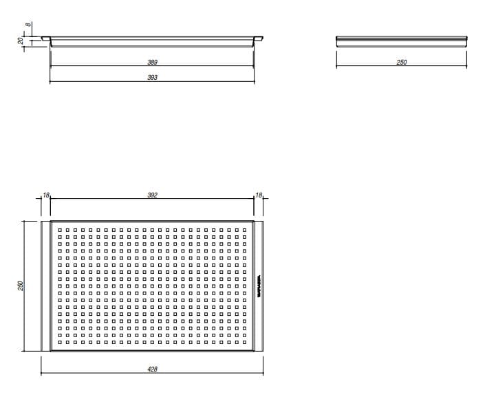 Перфорированная крышка из нержавеющей стали Barazza 1CIVQ ARCH-00054824 - Вид №2