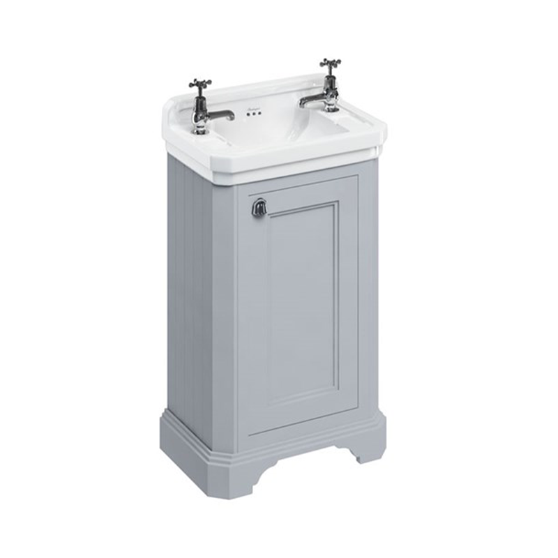Burlington Cloakroom Гардеробная раковина с дверью Мэтт Уайт B8 FC11W  - Вид №3