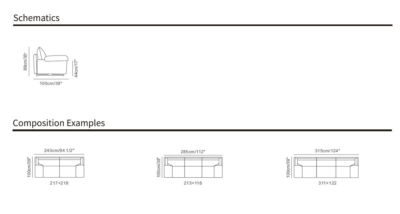 3-местный кожаный модульный диван CAMPO DE' FIORI TURIA ARCH-00102455 - Вид №7